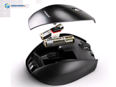 موس بی سیم پای زن مدل Wireless 2.4G Standard Mouse M600