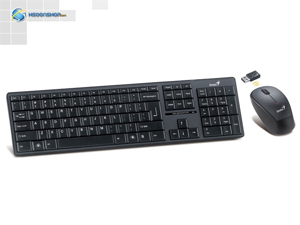 کیبرد و ماوس بی سیم جنیوس مدل Genius SlimStar 8008ME Wireless Keyboard and Mouse