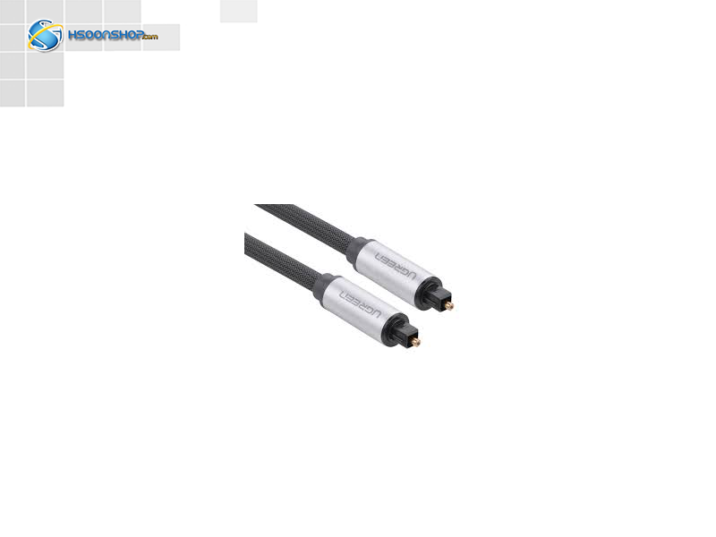 کابل اپتیکال یوگرین مدل 10540 به طول 2 متر Ugreen 10540 Toslink Optical Audio Cable 2m