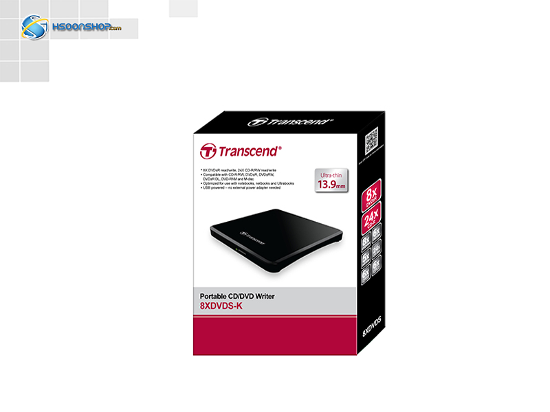 درایو DVD اکسترنال ترنسند مدل Transcend TS8XDVDS External DVD Drive