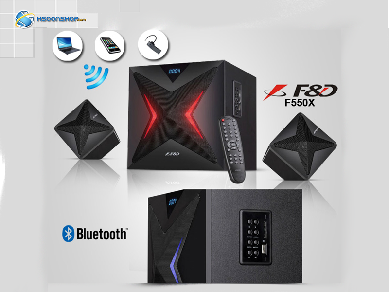اسپیکر بلوتوثی مدل  F&D F550X 2.1 Multimedia Bluetooth Speaker Information