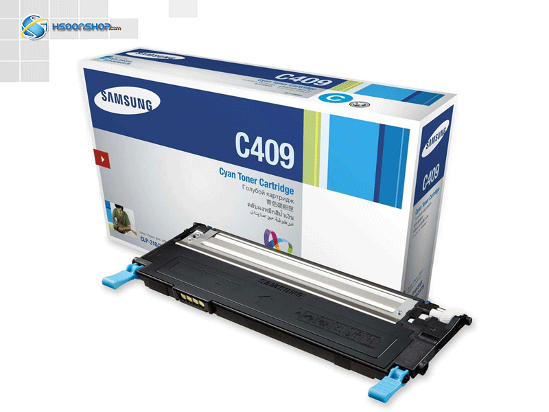 کارتریج سامسونگ رنگ آبی مدل Samsung CLT-C409S  Cyan Cartridge