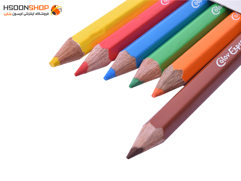 مداد رنگی 6 رنگ برونزیل