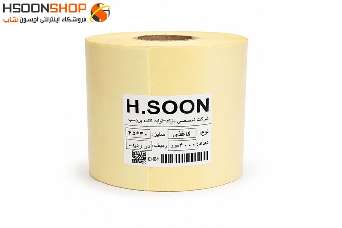 برچسب رول لیبل پرینتر کاغذی 30×45 میلیمتر