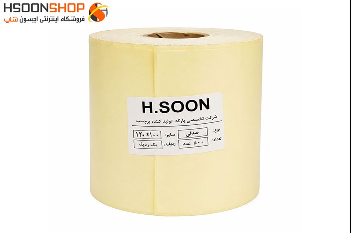 برچسب رول لیبل پرینتر صدفی 100×120 میلیمتر
