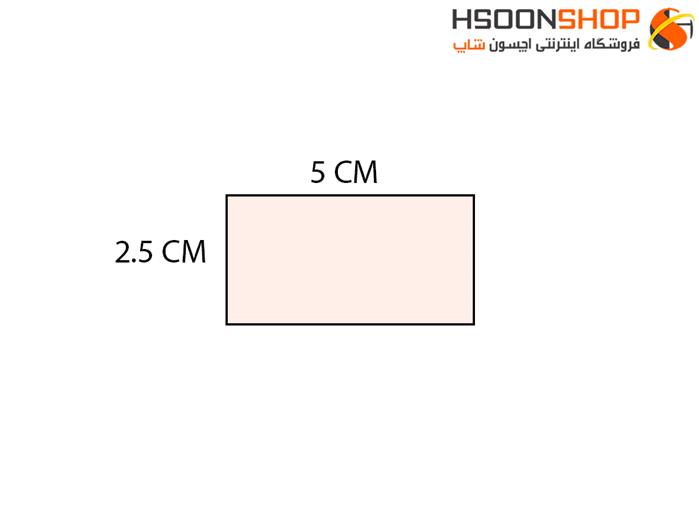 برچسب دو ردیفه پرینتر لیبل زن سایز 50×25 میلیمتر	