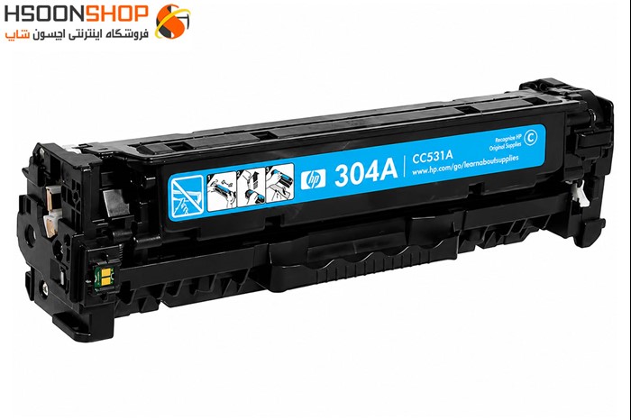 کارتریج اچ پی رنگ آبی مدل HP 304A Cyan