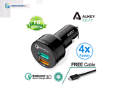 شارژر فندکی آکی مدل Aukey CC-T7 Quick Charge 3.0 Car Charger