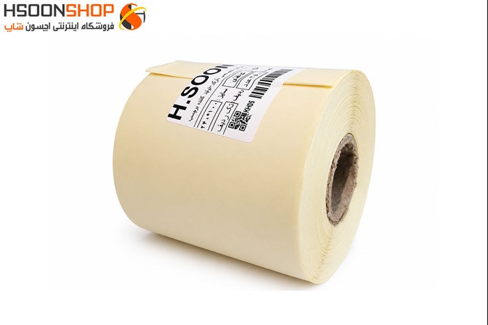 برچسب رول لیبل پرینتر 100×240 میلیمتر