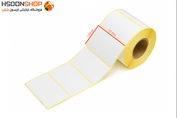 برچسب رول لیبل پرینتر صدفی 18×50 میلیمتر