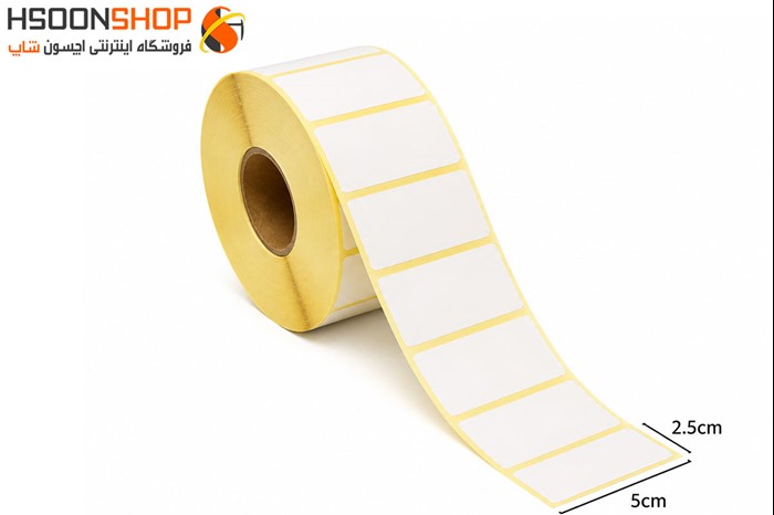 برچسب رول لیبل پرینتر کاغذی 25×50 میلیمتر