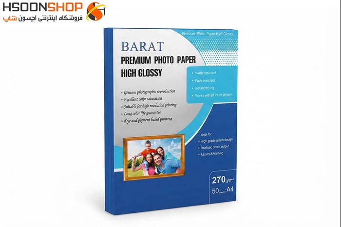 کاغذ فتوگلاسه بارات مدل PREMIUM HIGH GLOSSY