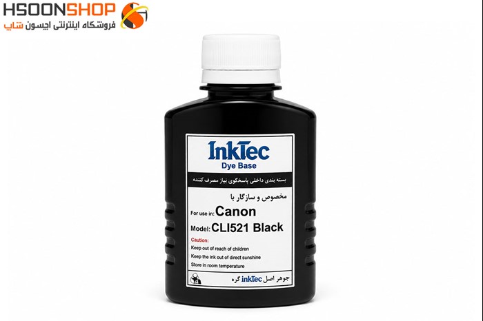 جوهر521 مشکی پیگمنت کانن Inktec 100ml cli521 black canon