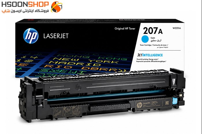 کارتریج اچ پی رنگ آبی مدل Hp 207A Cyan
