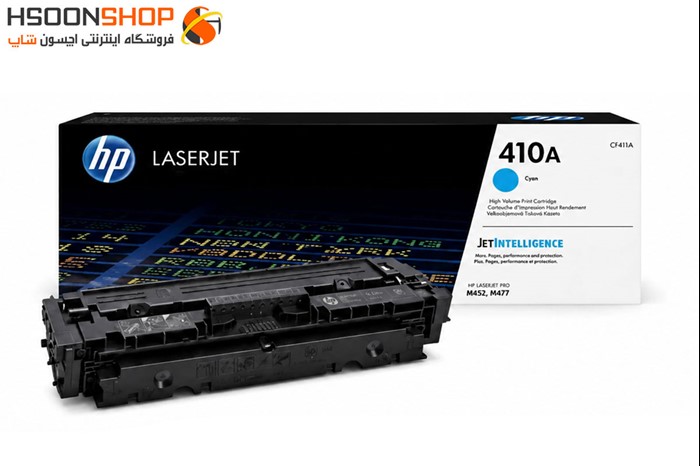 کارتریج اچ پی رنگ آبی مدل Hp 410A Cyan