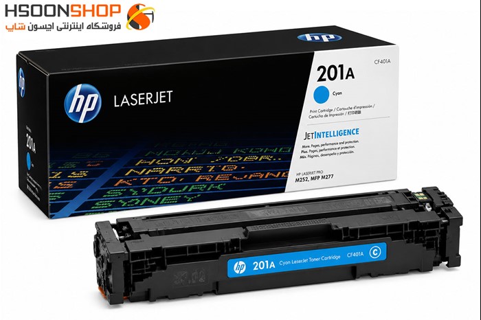 کارتریج اچ پی رنگ آبی مدل Hp 201A Cyan