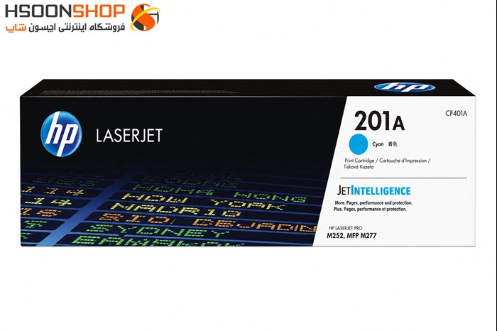 کارتریج اچ پی رنگ آبی مدل Hp 201A Cyan