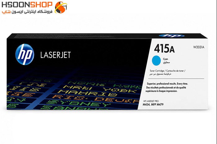 کارتریج اچ پی رنگ آبی مدل Hp 415A Cyan
