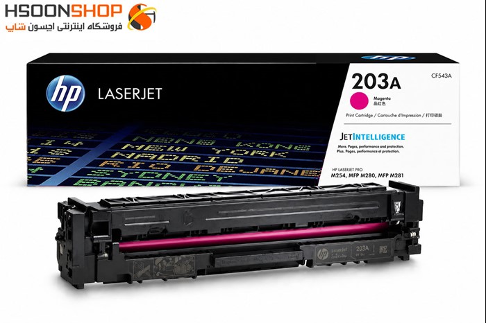 کارتریج اچ پی رنگ ارغوانی مدل Hp 203A Magenta