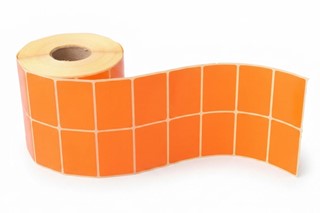 برچسب نارنجی رول  لیبل پرینتر 34×51 میلیمتر 3000 عددی