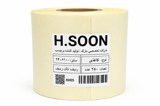 برچسب رول لیبل پرینتر 100×240 میلیمتر