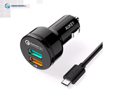 شارژر فندکی آکی مدل Aukey CC-T7 Quick Charge 3.0 Car Charger