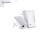 کیت آداپتور پاورلاین و گسترش دهنده بی‌سیم تی پی-لینک مدلTP-LINK TL-WPA4220KIT 300Mbps AV500 WiFi Powerline Extender Starter Kit