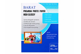 کاغذ فتوگلاسه بارات مدل PREMIUM HIGH GLOSSY