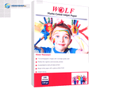 کاغذ کتد مات  ولف  130 گرم مدل Wolf A4 