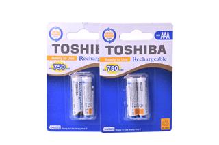  باتری نیم قلمی توشیبا شارژی 750mah